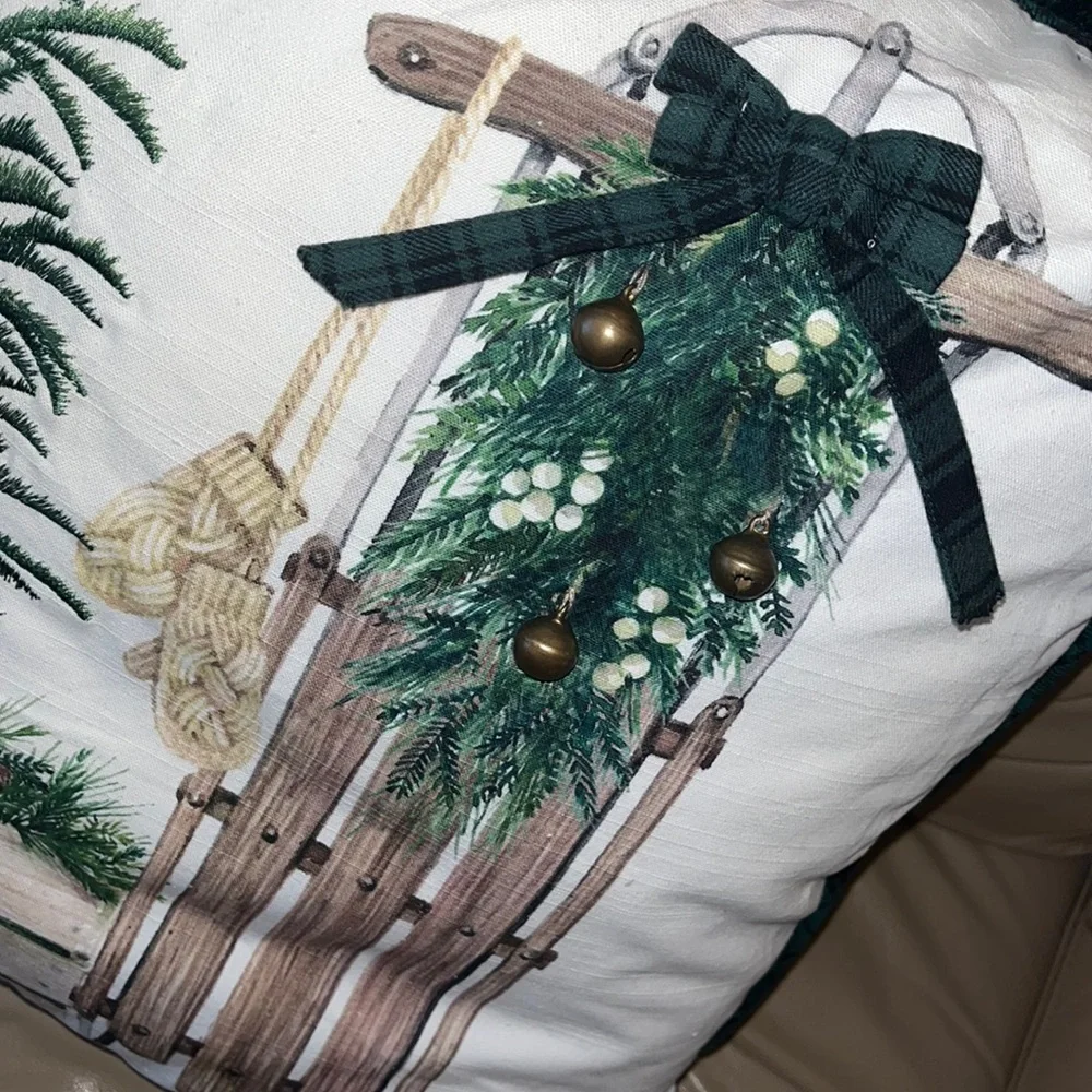 Shabby Chic Winter Pillow